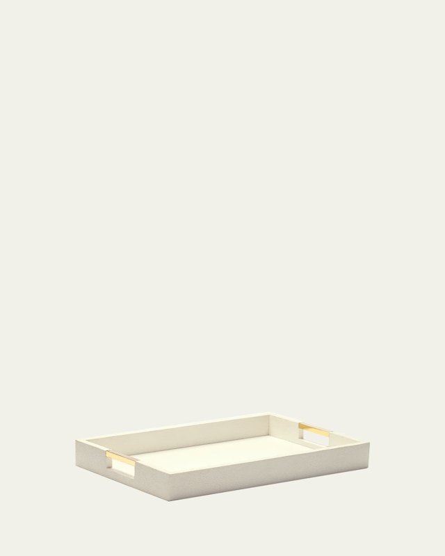 Modern Faux Shagreen Desk Tray